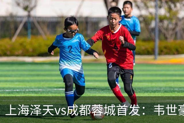 上海泽天vs成都蓉城首发：韦世豪、拜合拉木登场，帅惟浩替补